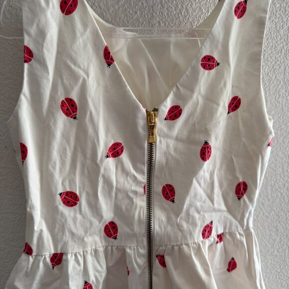 Kate Spade White dress with lady bugs - Picture 5 of 7